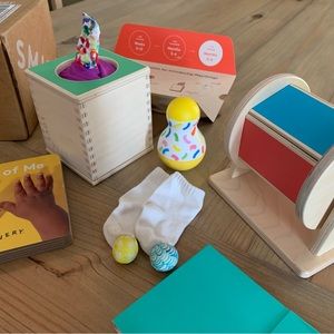 Lovevery The Senser 5-6 Month Playkit Box- *No Rainbow Ball*